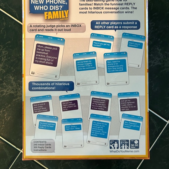 BRAND NEW SEALED FAMILY CARD GAME - NEW PHONE, WHO DIS? FAMILY EDITION - Picture 2 of 6